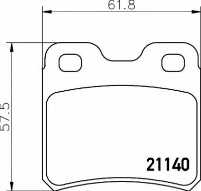HELLA PAGID 8db355007451 -  Комплект тормозных колодок, дисковый тормоз